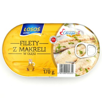 Filety z makreli w oleju 170g